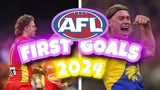 AFL FIRST GOALS 2024 [upl. by Evad]