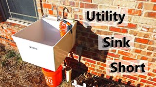 Outdoor Utility Sink Short Video [upl. by Adnohsek]