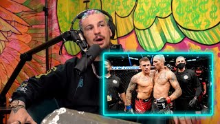 Sean OMalley reacts to Dustin Poiriers heartbreaking loss to Charles Oliveira Never been champ [upl. by Cariotta]