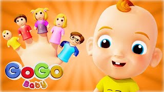 🤚 Baby Finger Song Daddy Finger Song  GoGo Baby  Nursery Rhymes amp Kids Songs [upl. by Jilly]