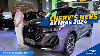 CHERYS NEW ENERGY VEHICLE Lineup at MIAS 2024  Philkotse Quick Look [upl. by Airalednac]