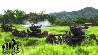 40mm Bofors L60 Artillery Shooting Exercise [upl. by Shanta929]