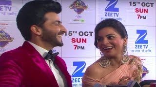 Shraddha Arya amp Dheeraj Dhoopar Interview at Zee Rishtey Awards 2017 [upl. by Ardnaiek836]