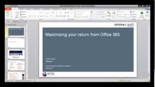 Mimecast Email Management for Office365 Webinar [upl. by Calida]