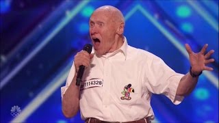 AGT 82yo war veteran sings quotLet the Boddies Hit the Floorquot by Drowning Pool [upl. by Astto]