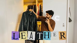 LEATHER JACKET STYLING ✨  YOURFASHIONGUIDE BY HIMANSHU [upl. by Piggy]