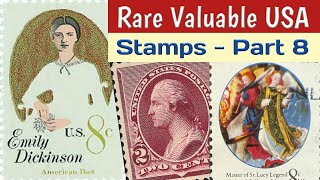 USA Rare Valuable Stamps  Part 8  Selective American Philatelic Rarities Worth Money [upl. by Dorin888]