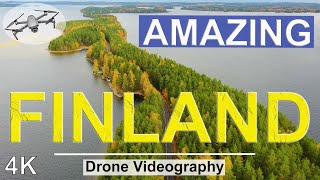 Finland 4K 🇫🇮  Drone Video Ultra HD  4K From Above  Pulkkilanharju  SUOMI [upl. by Otiv709]