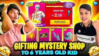 Gifting 12000 Diamonds💎 And All Mystery Shop Items To 6 Year Old Boy😱 95 Off Garena Free Fire [upl. by Sumedocin]