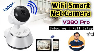 WiFi Smart Net Camera V380 Pro  Unboxing amp Full Setup  Best Camera For Office Home amp Shop  2022 [upl. by Coney576]