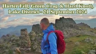 Harter Fell Green Crag amp Hardknott Lake District  21 September 2024 [upl. by Gunning]