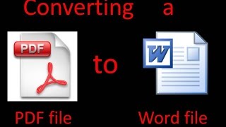 How to convert pdf files to word format [upl. by Odelle269]