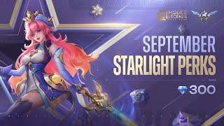 September StarLight Perks  Odette quotWisdom of the Starsquot  Mobile Legends Bang Bang [upl. by Gerg]