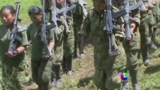 Cada vez más niños forman parte del conflicto armado en Colombia  Noticiero Univisión [upl. by Zelle]