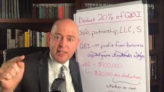 The Qualified Business Income QBI Tax Deduction US Tax [upl. by Bollen]