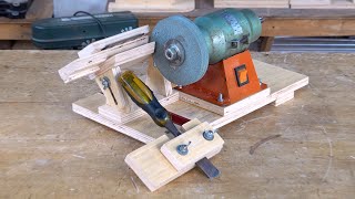 DIY Planer Blade Sharpening JIG Woodworking Tips and Tricks [upl. by Furnary203]