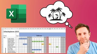 So erstellst du einen URLAUBSPLANER in Excel [upl. by Stanway531]