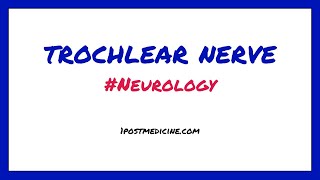 Trochlear Nerve  Neurology [upl. by Demott]