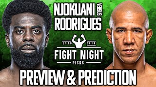 UFC Fight Night Chidi Njokuani vs Gregory Rodrigues Preview amp Prediction [upl. by Yahska]