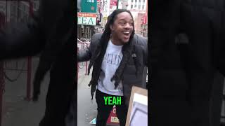 Poudii going BRAZY in nyc viralvideo nycvlog nyc youtubeshorts youtube shorts blogger [upl. by Ailina]