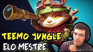 TEEMO JUNGLE NO ELO ALTO  ATUAL MESTRE 120 PDL [upl. by Nelleh900]