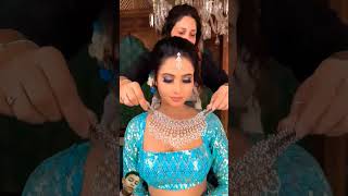 Indian bride wedding makeup youtubeshortvideo [upl. by Puff]