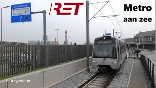 RET metros Hoek van Holland Haven naar Strand en Blaak Rotterdam [upl. by Revilo650]