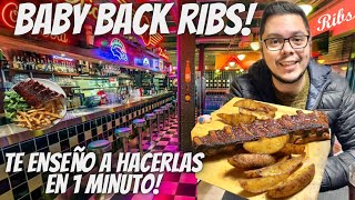 COSTILLAS BBQ en HORNO convencional BABY BACK RIBS [upl. by Walczak]