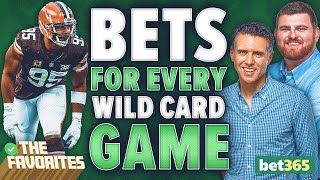 NFL Wild Card Betting Predictions amp BETS for NFL Playoffs NFL Expert Picks  The Favorites Podcast [upl. by Habas]