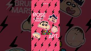 BLACKPINK ROSÉ amp Bruno Mars  APT 아파트 Crayon Shin Chan Version [upl. by Sremmus]