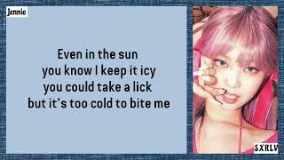 BLACKPINK  Ice Cream with Selena Gomez easy lyrics [upl. by Enidanreb]