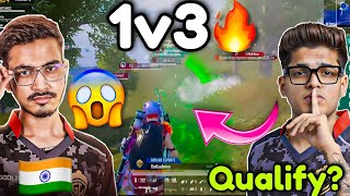 Admino 1v3🥵 GodL Qualification Possible😳 BGIS Highlights ✅ [upl. by Raven]