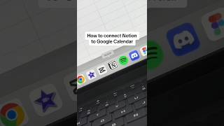 Learn how to connect Notion to your Google Calendar notion productivity googlecalendar [upl. by Hansiain]