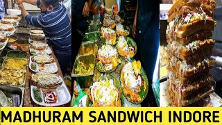 INDIA FAMOUS MADHURAM SANDWICH IN INDORE ONLY 150 indore Street food [upl. by Feodora]