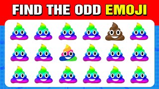 60 puzzles for GENIUS  Find the ODD One Out  Emoji Edition 🍟 [upl. by Deth489]