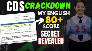 HOW I SCORED 80 MARKS IN ENGLISH IN CDS  SCORE 80 MARKS WITH THIS STRATREGY [upl. by Yewed44]