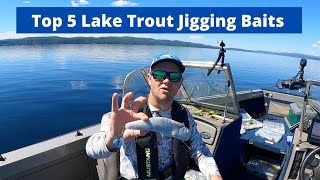 TOP 5 LAKE TROUT JIGGING BAITS [upl. by Kinom946]