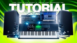 Cómo tocar en VIVO usando tu teclado cómo Controlador MIDI  Interfaz de Audio 🎹🔥 [upl. by Nillad]