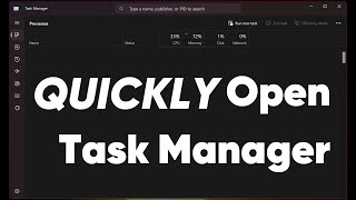 Quickly Open Task Manager in Windows [upl. by Veljkov]