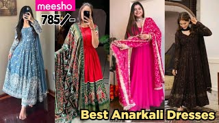 BEST ANARKALI SUITS FROM MEESHO 💕 Meesho Haul Try On Haulanarkali anarkalikurtis meeshoanarkali [upl. by Nehte]