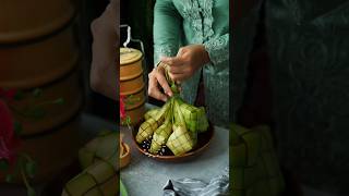 Chicken Rendang with ketupat recipe shortvideo [upl. by Flower]