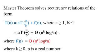 9 INTRODUCTION TO MASTER THEOREM METHOD [upl. by Rosanna826]