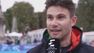 FILIPPO GANNA INTERVIEW AT THE FINISH  OLYMPIC GAMES 2024 [upl. by Hahnert]