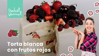 Torta blanca con frutos rojos [upl. by Jessey]