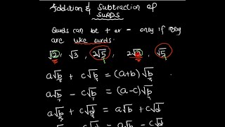 Addition and Subtraction of Surds Simplifying Expressions [upl. by Thisbe]