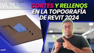 Paso a paso para el diseño topográfico en REVIT 2024  PARTE 2  Corte y relleno [upl. by Lelah]