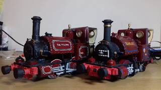 Skarloey And Talyllyn 4 ScratchBuilt G Scale Models [upl. by Llevol]