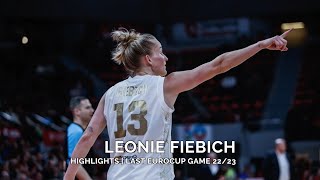 Leonie Fiebich Casademont Zaragoza Highlights against Villeneuve dAscq [upl. by Avat]