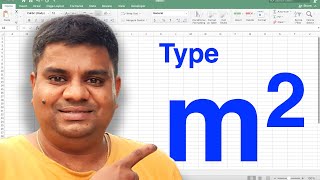 How to type m2 in Excel [upl. by Caniff]