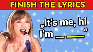 FINISH THE LYRICS  TOP 50 Most Popular Songs EVER 🎵  Music Quiz [upl. by Gnagflow]